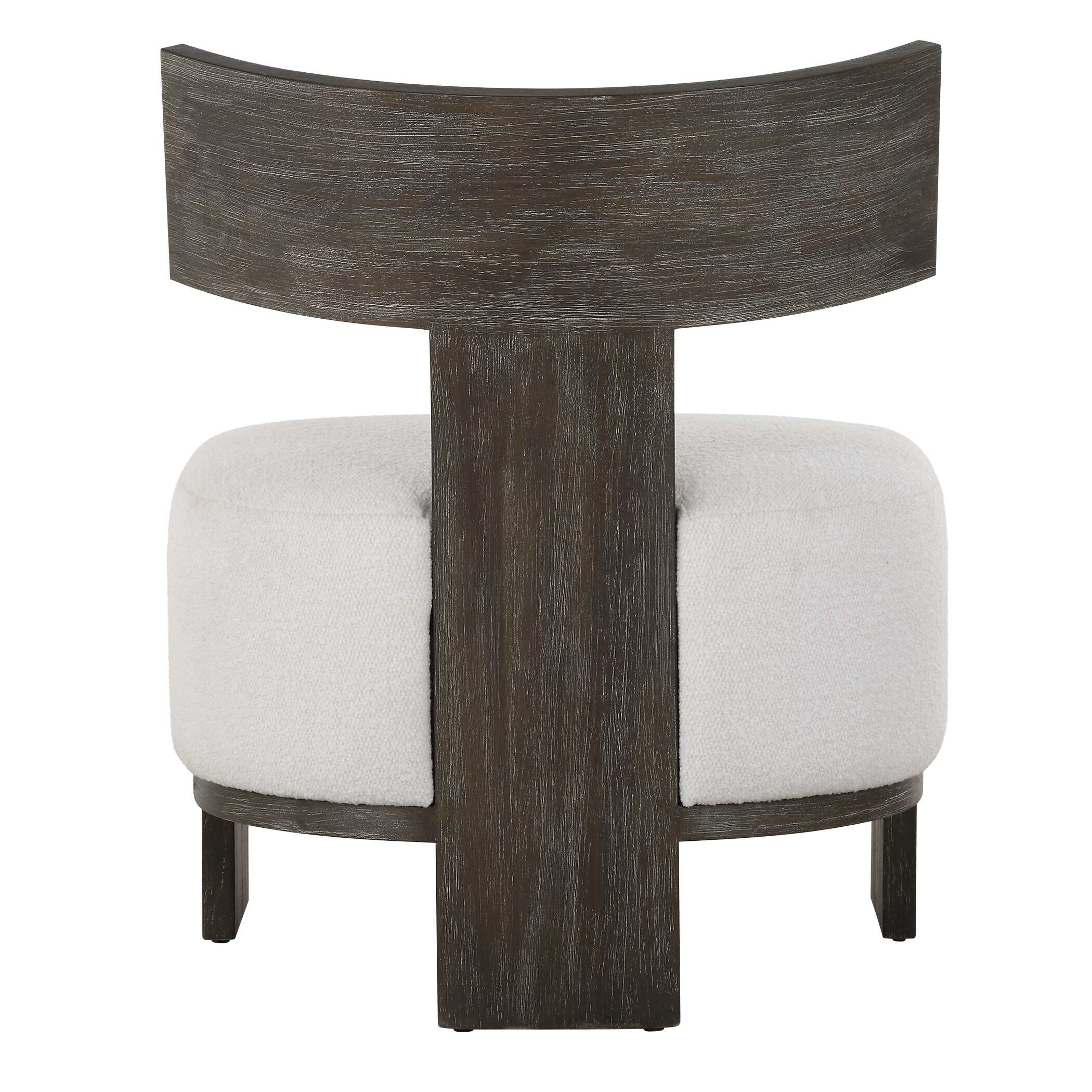 Finlay Dark Walnut Accent Chair, Furniture by Uttermost, 27.5" width x 32.25" height x 25.5" depth View 8