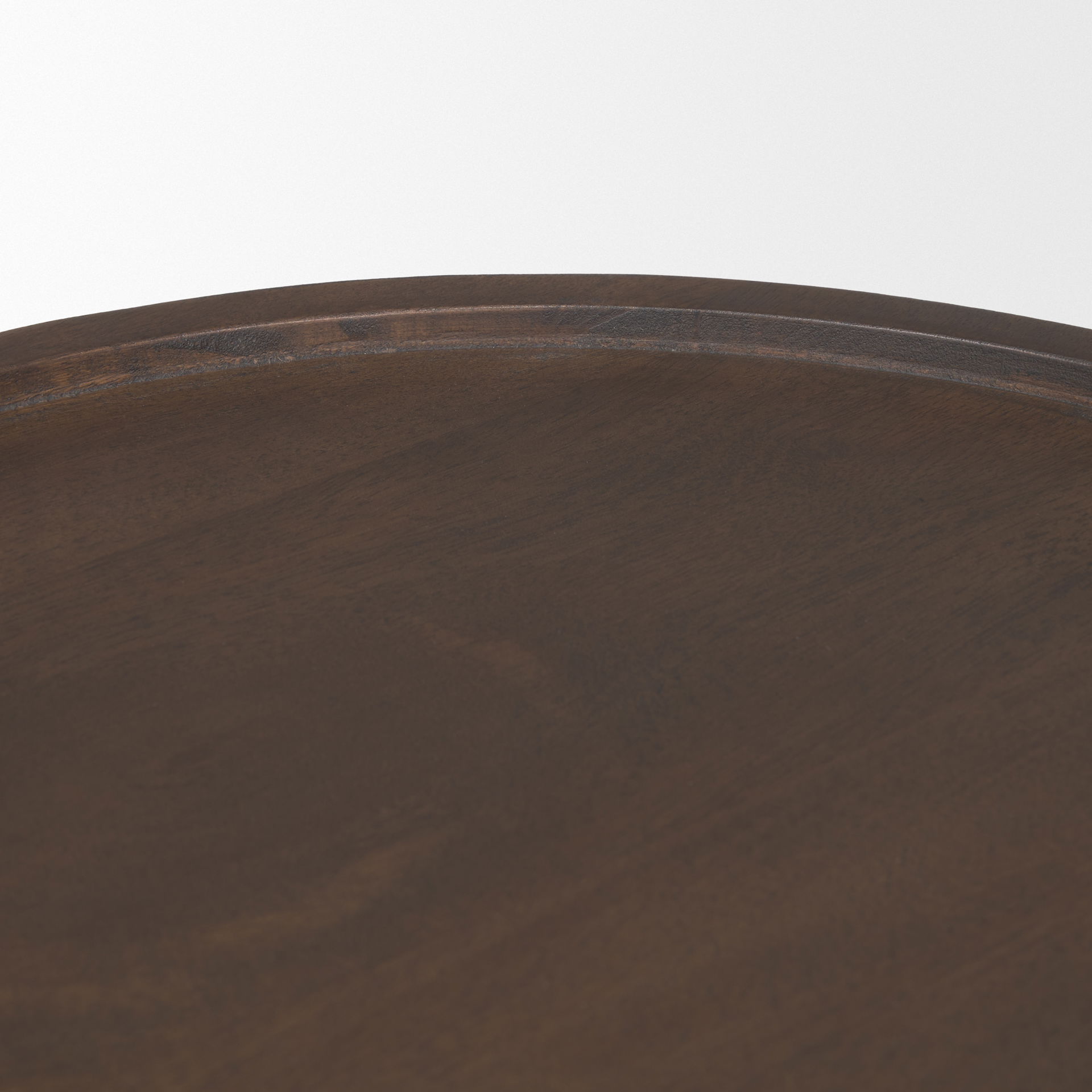 Takoda Dark Brown Wood Tapered Drum Accent Table large image 