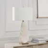 Palm Leaf White Table Lamp, by Uttermost, 19" width x 31.25" height x 19" depth thumbnail 4