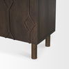 Heera Dark Brown Diamond Motif with Shelf Accent Cabinet thumbnail 12