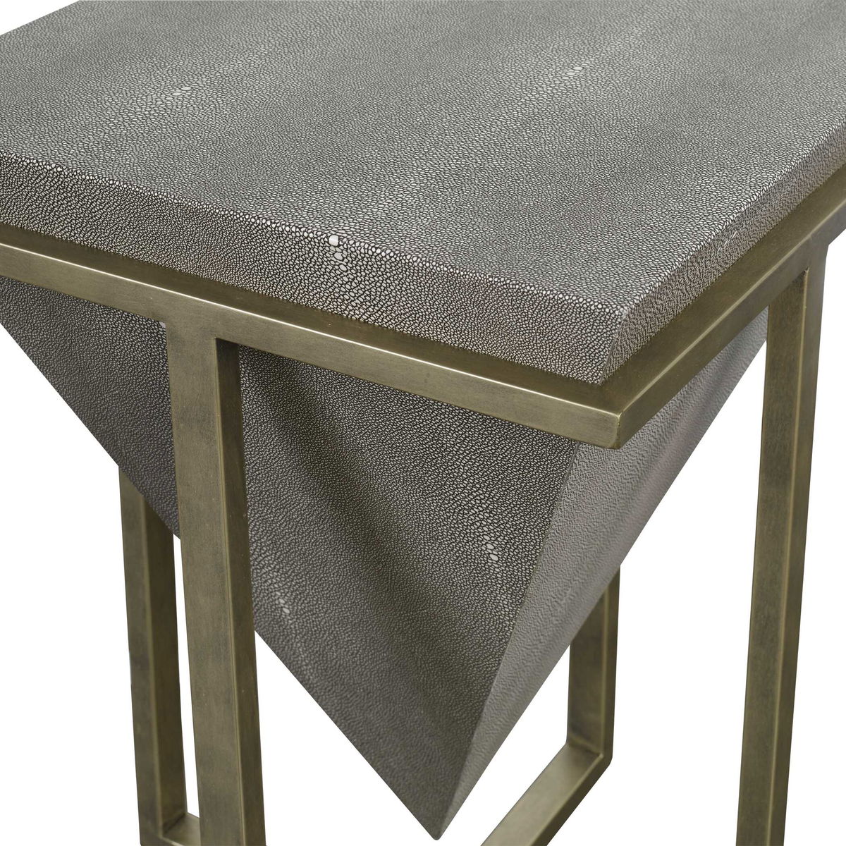 Bertrand Shagreen Accent Table, Side & End Table by Uttermost, 18.25" width x 25.25" height x 18.25" depth View 5