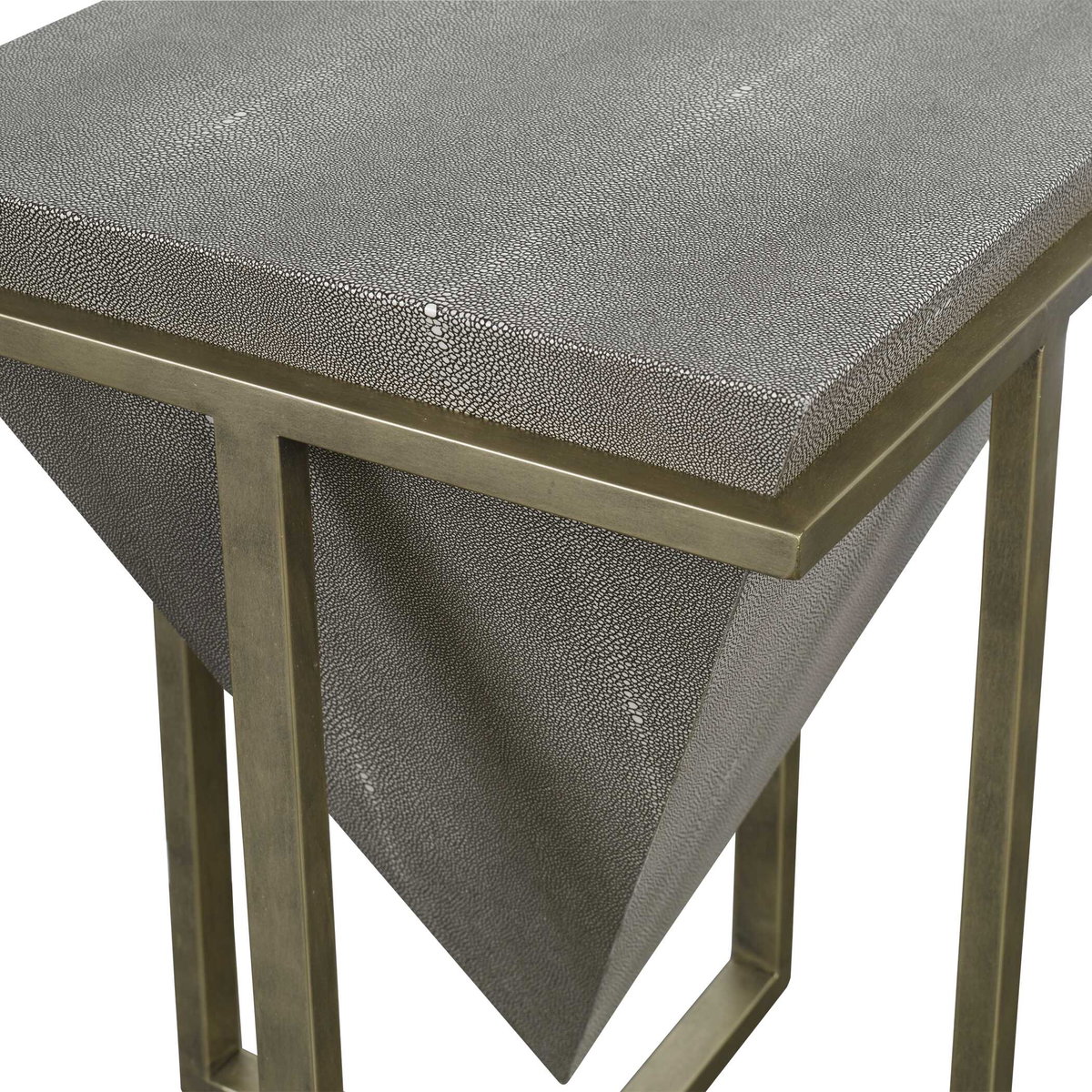 Bertrand Shagreen Accent Table, Side & End Table by Uttermost, 18.25" width x 25.25" height x 18.25" depth View 5