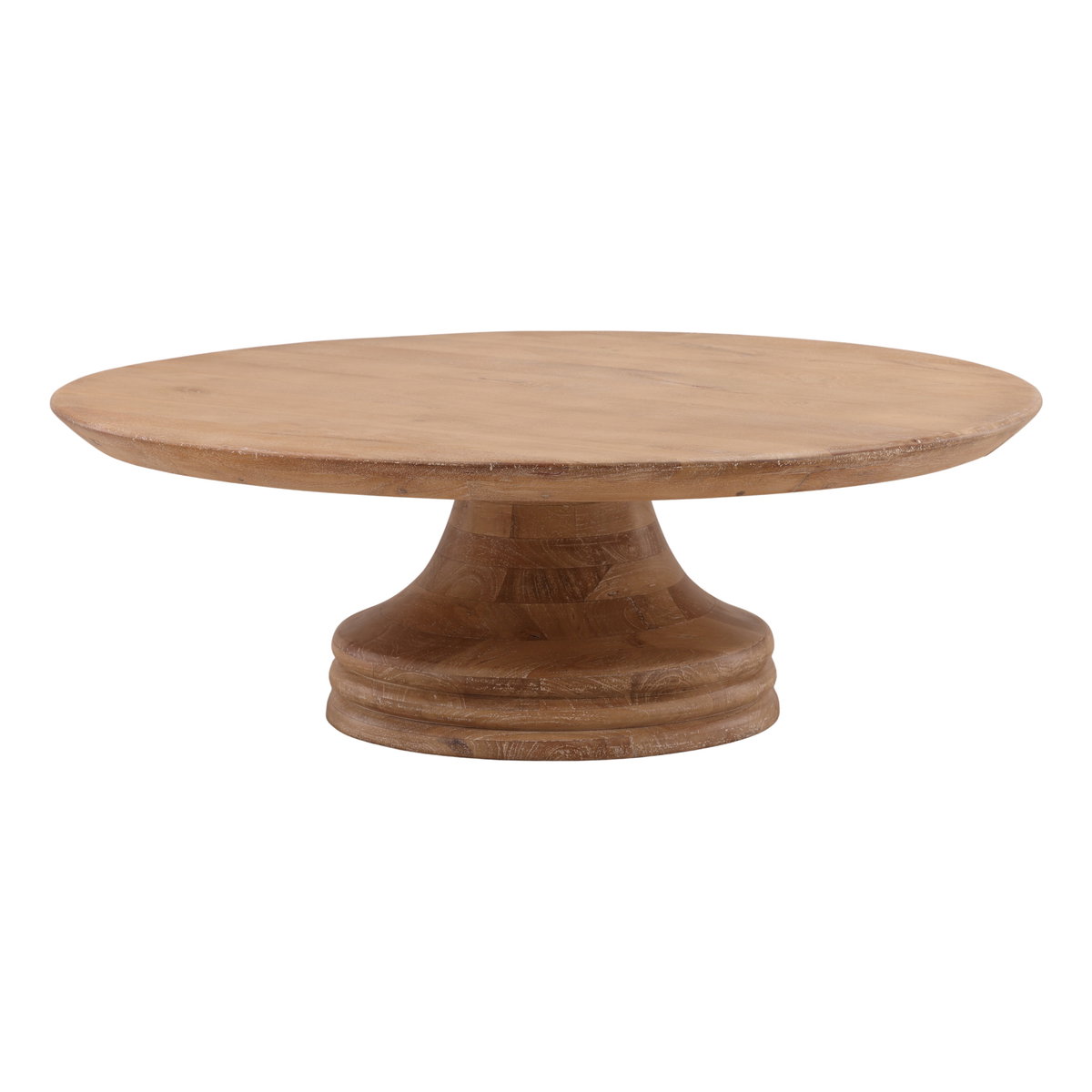 Meylin Coffee Table Light Natural, by Dovetail, 48" width x 16" height x 48" depth View 1