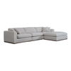 Rue Lounge Modular Sectional Off White, Sectional Sofa by Moe's Home, 136.2" width x 23.6" height x 81.8" depth thumbnail 2