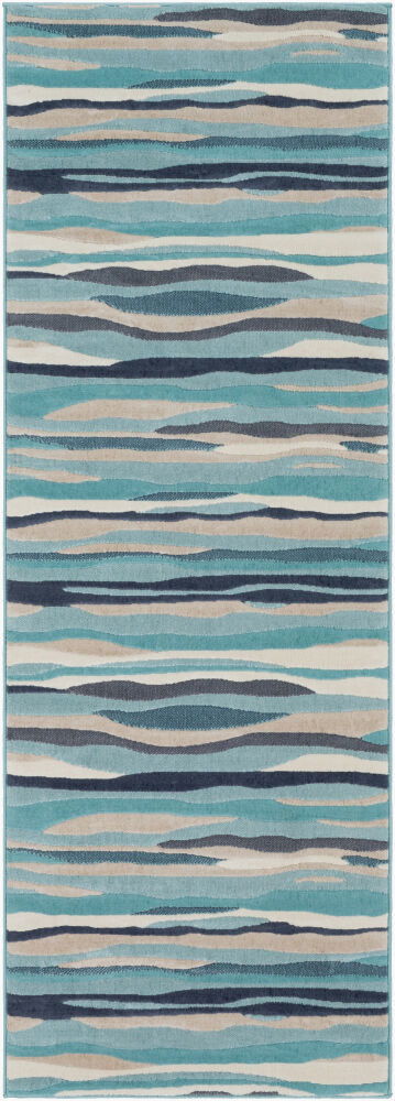 City Machine Woven Rug, by Surya, 7'2.61" length x 2'7.5" width