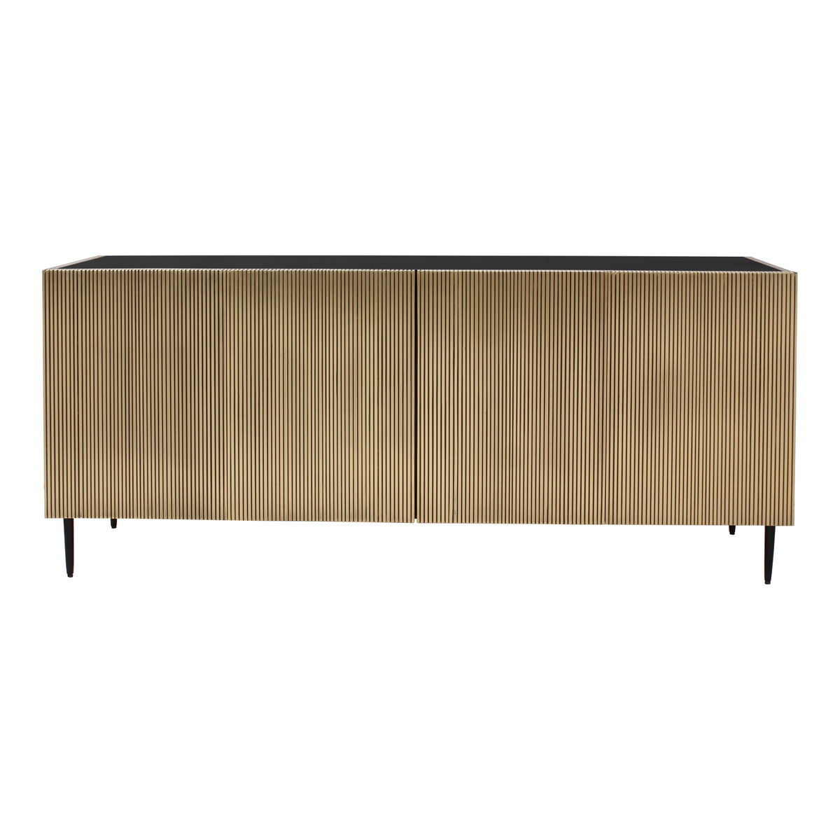 Brogan Sideboard Antique Brass, Cabinets & Sideboard by Moe's Home, 72" width x 30" height x 18" depth View 1