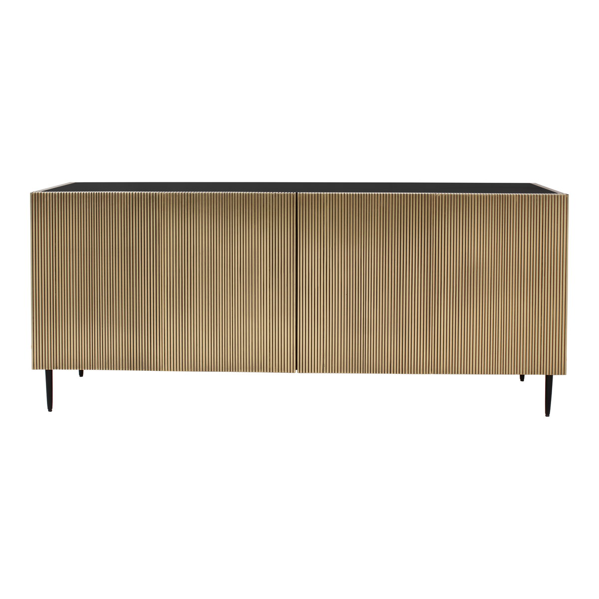 Brogan Sideboard Antique Brass, Cabinets & Sideboard by Moe's Home, 72" width x 30" height x 18" depth View 1