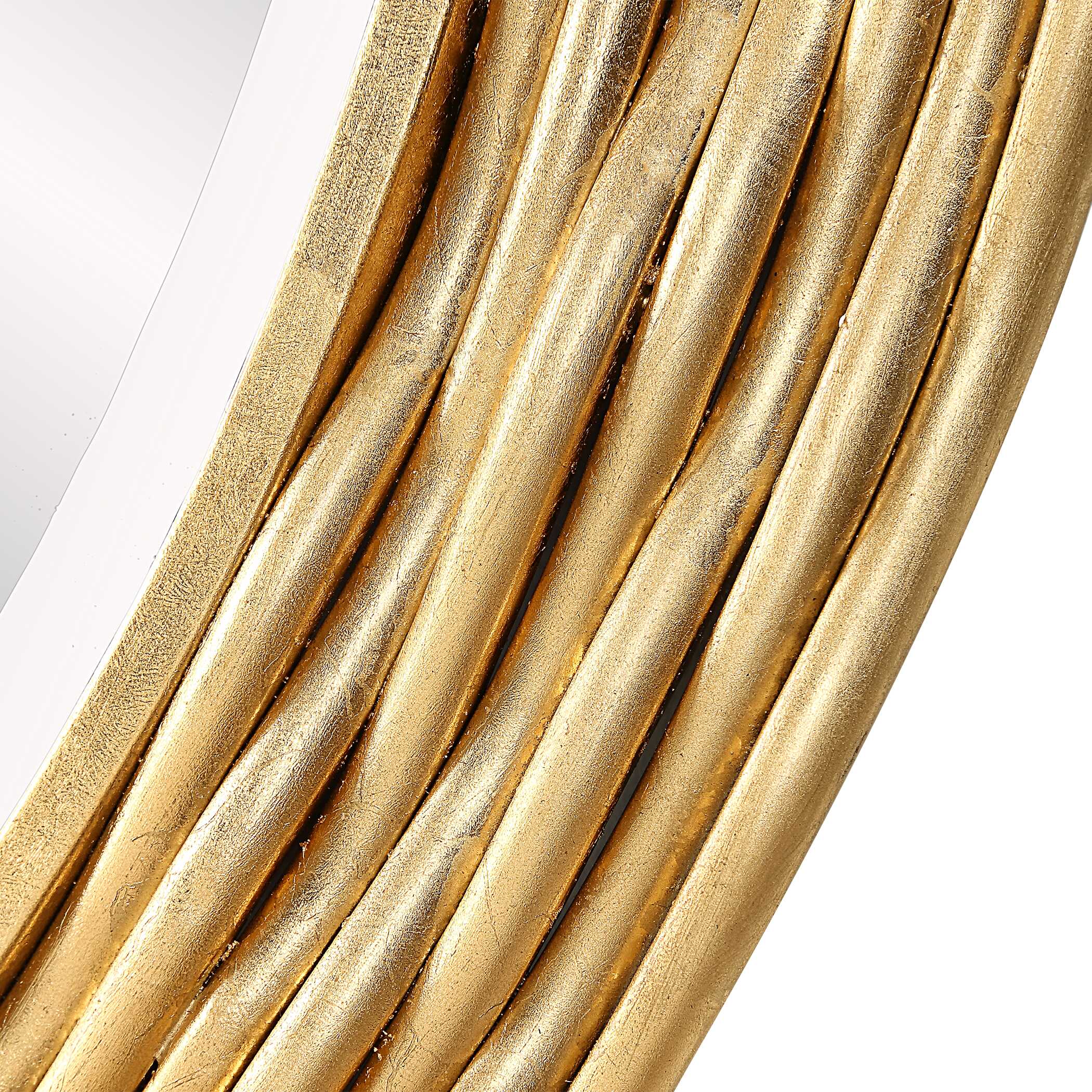 Celeste Gold Round Mirror large image 