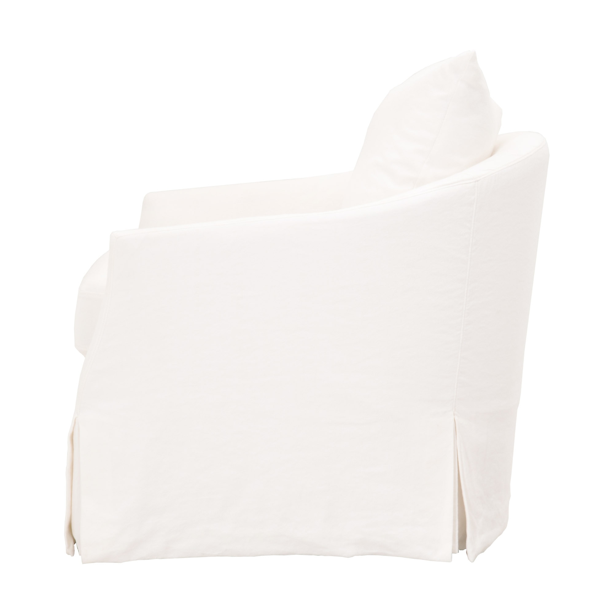 Faye Slipcover Swivel Club Chair large image 