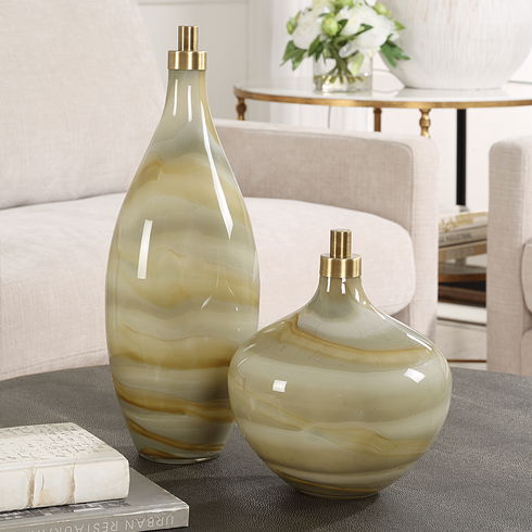 Cascade Glass Bottles Set/2