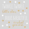 Twinkle Twinkle Little Star Quote Wall Decals With Glitter, by York Wall, 3' length x 8.62" width x 2.7" depth thumbnail