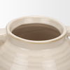 Tryna Small Beige with Matte Brown Ceramic Vase thumbnail 6