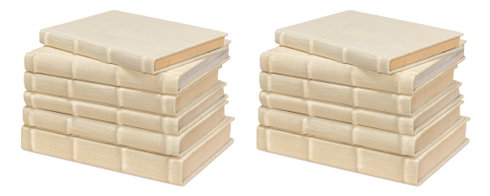 Ecru Linen Books Set/12