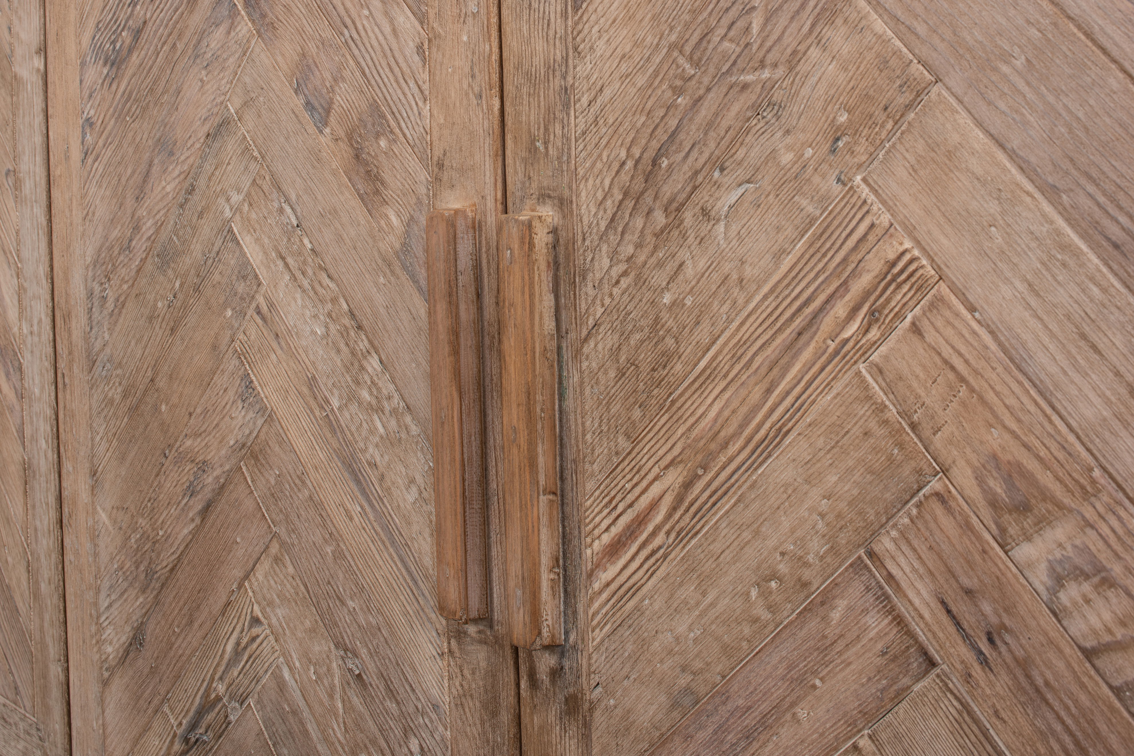 Hollis 4 Door Sideboard, Ant.White, Cabinets & Sideboard by Sarreid, 80" length x 19" width x 33" height View 12