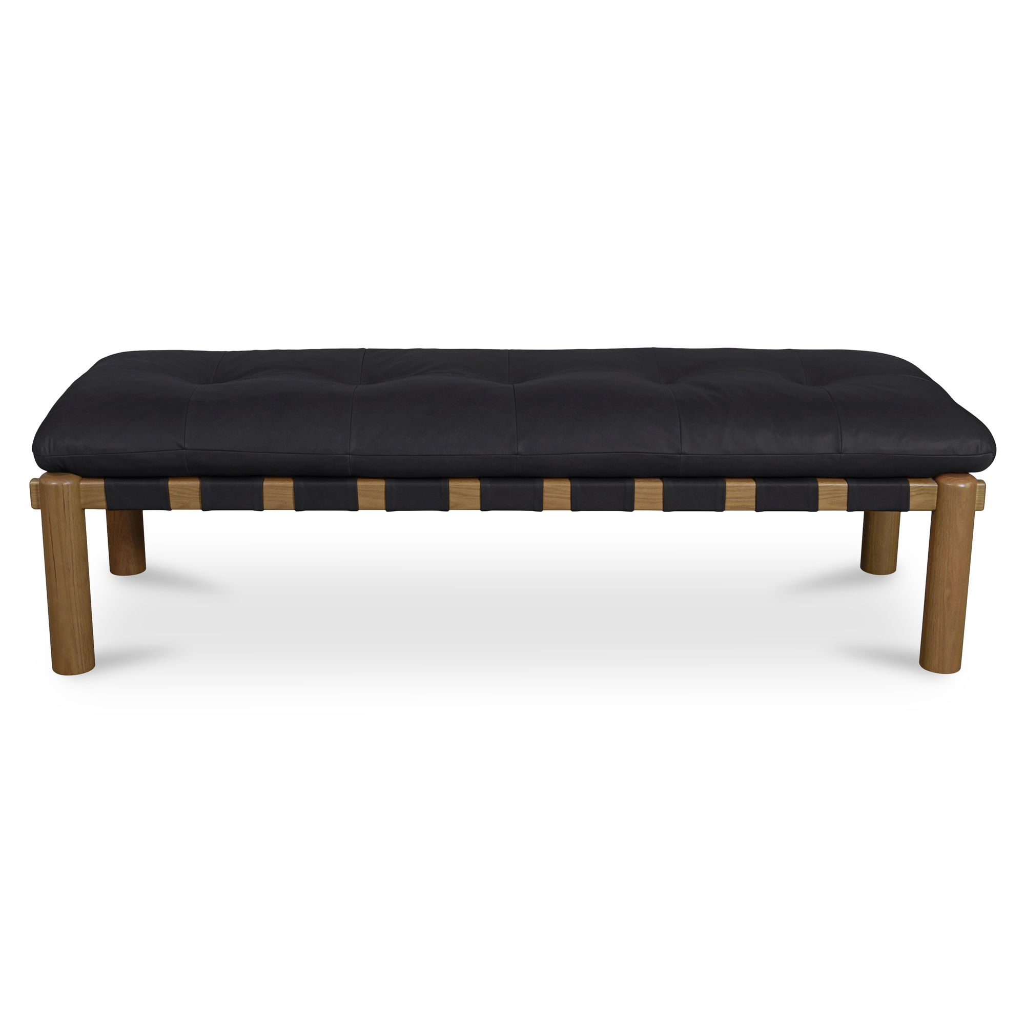 Costello Bench Black, Benche by Moe's Home, 61" width x 18" height x 20" depth View 1