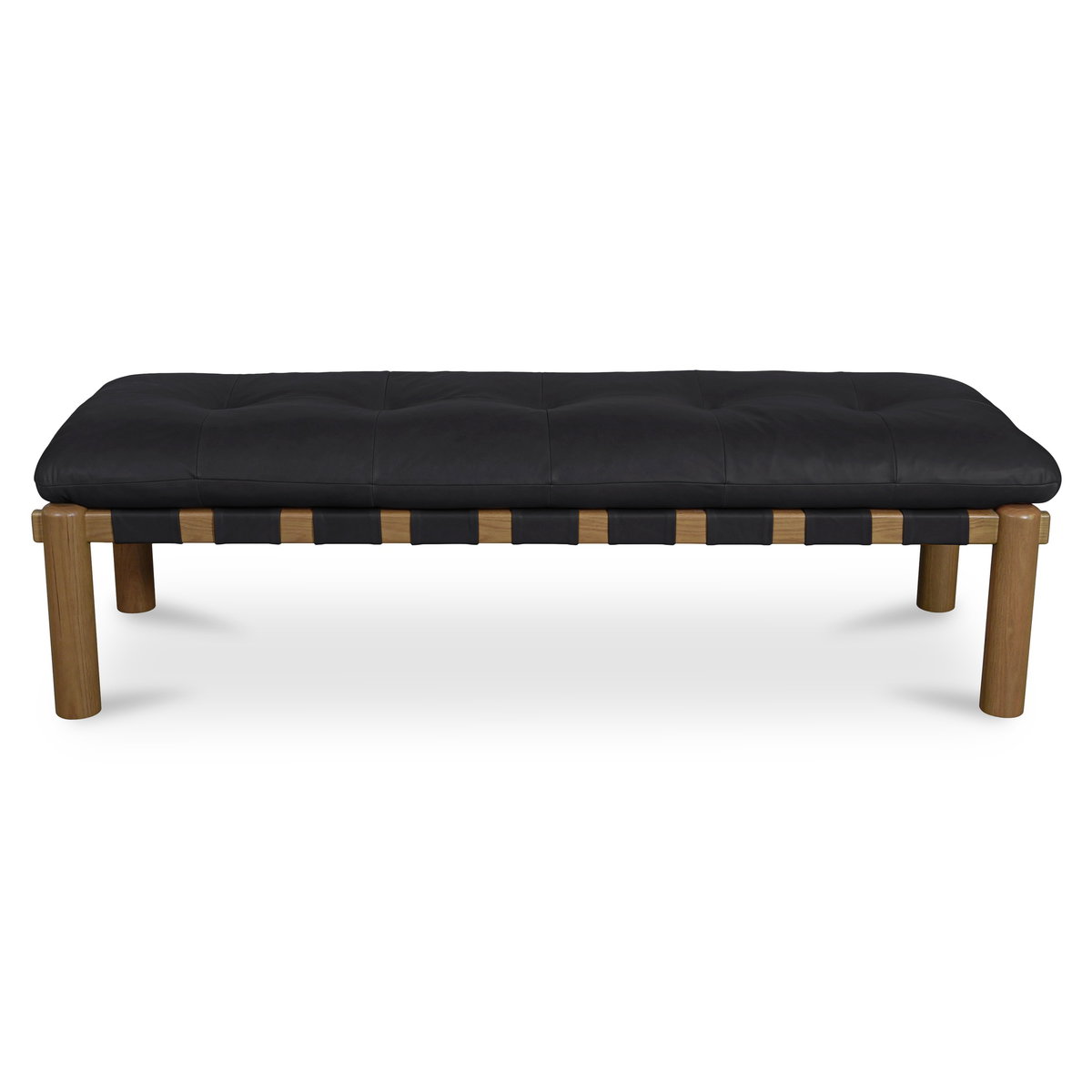 Costello Bench Black, Benche by Moe's Home, 61" width x 18" height x 20" depth View 1