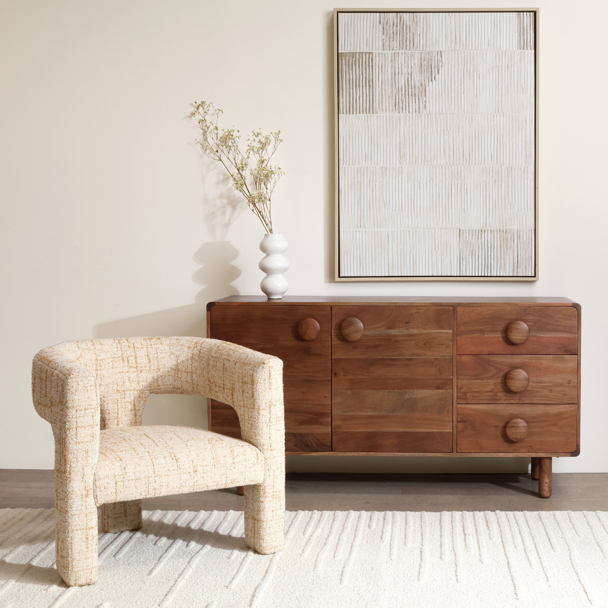 Bowie Occasional Chair Ginger, Accent Chair by Dovetail, 30.71" width x 29.13" height x 26.57" depth View 7