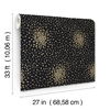 Petite Leaves Black & Gold Wallpaper thumbnail 6