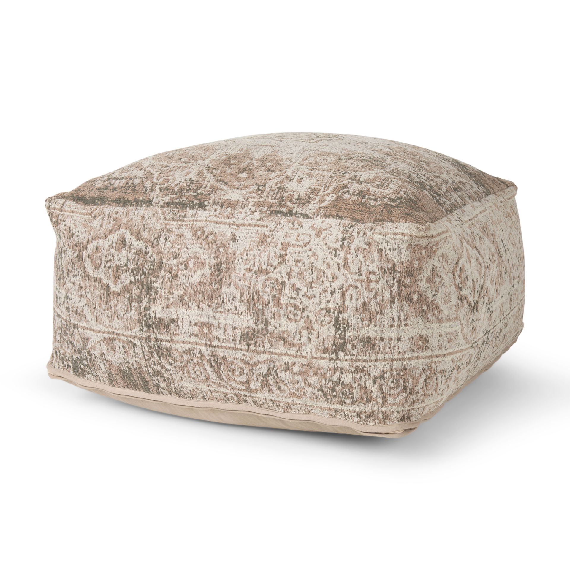 Khloe Large Taupe Pouf large image 