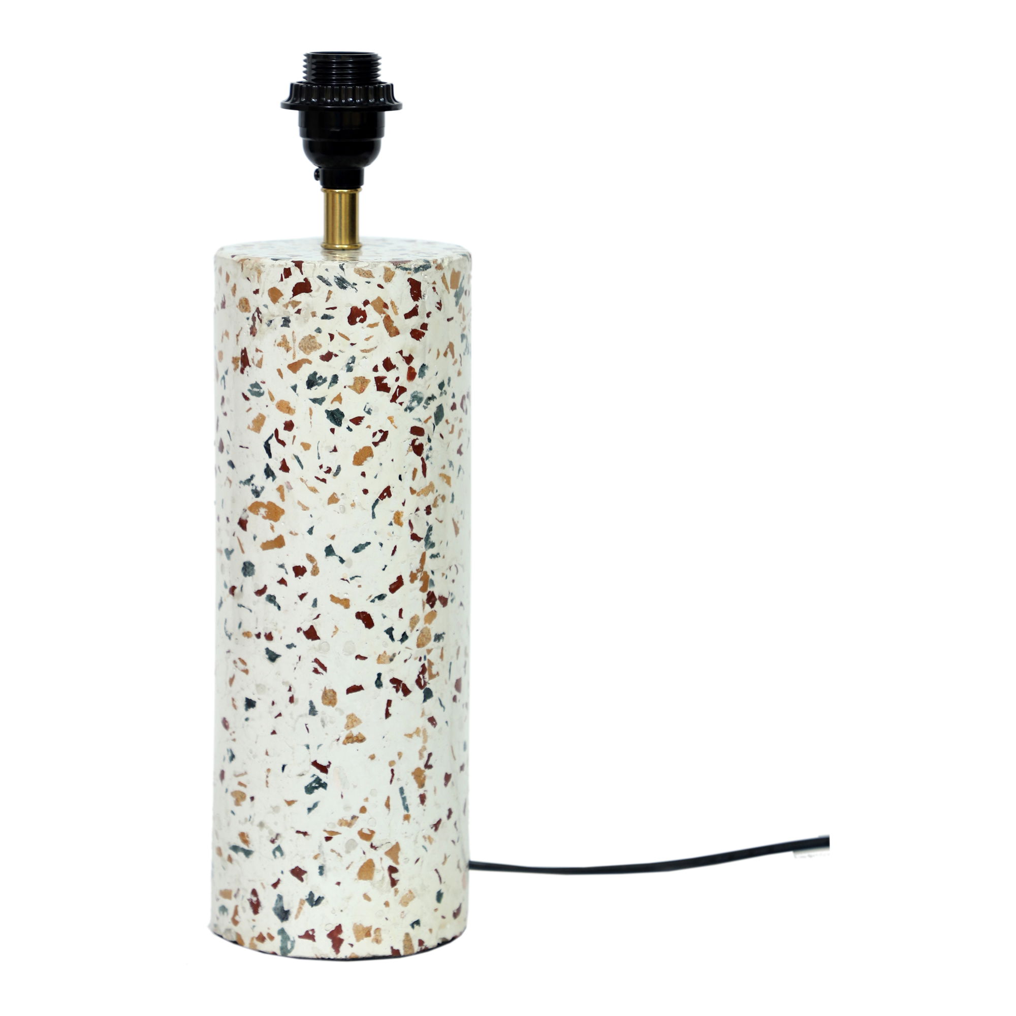 Terrazzo Cylinder Table Lamp, by Moe's Home, 12" width x 20" height x 12" depth View 2
