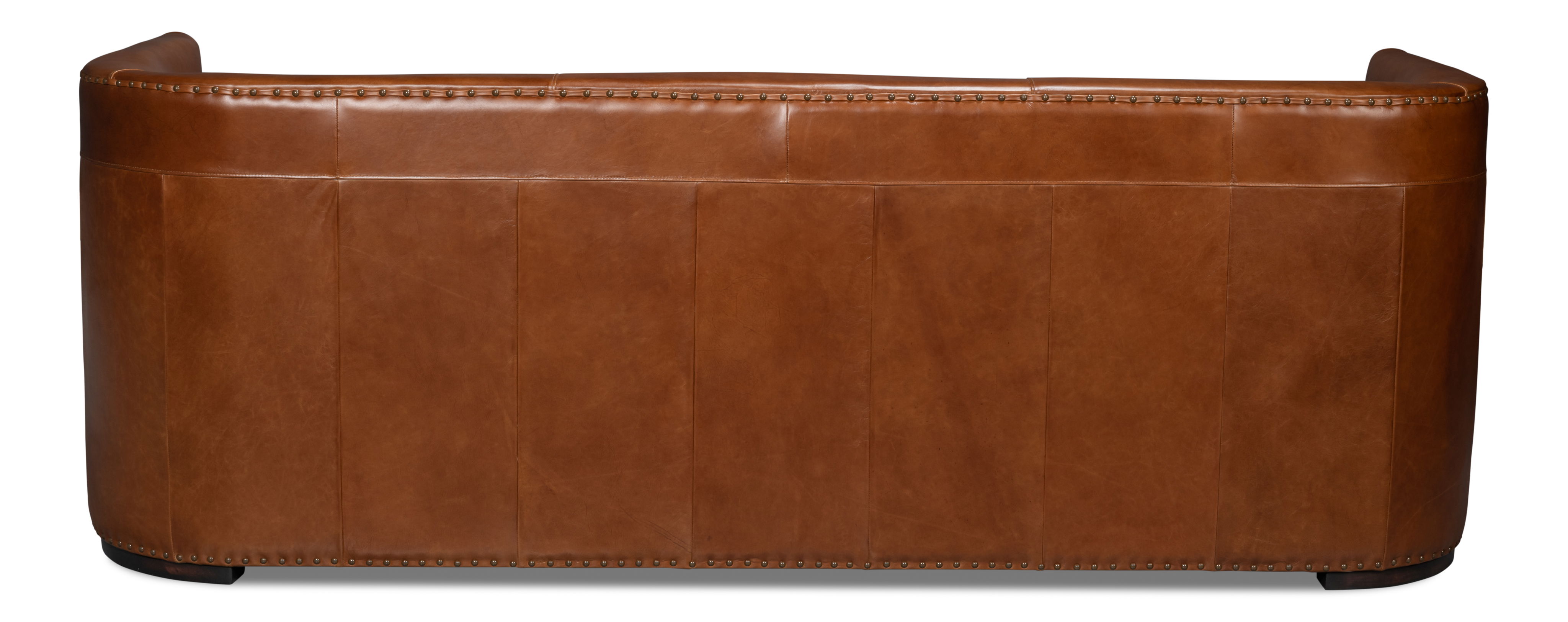 Mcmillan Distilled Leather Sofa Brown large image 