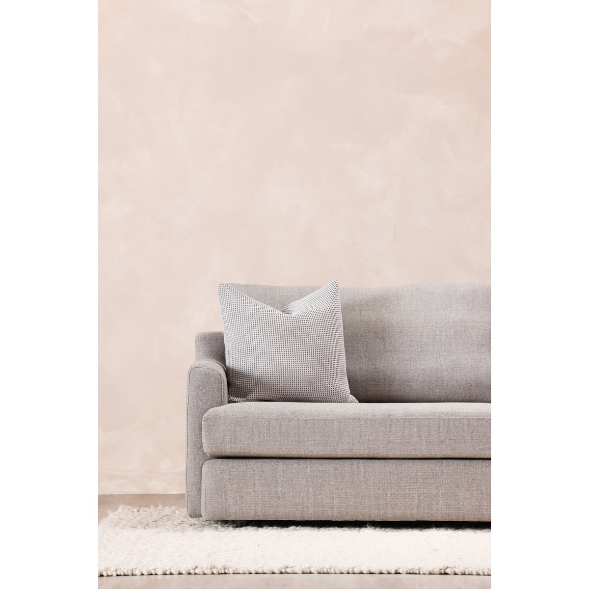 Ria Pillow Dove Grey, Decorative Pillow by Moe's Home, 22" width x 22" height x 3" depth View 5