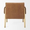 Ashton Brown Leather with Light Wood Accent Chair thumbnail 4