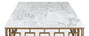 Brass Gate Cocktail Table W/ Wht Marble thumbnail 6