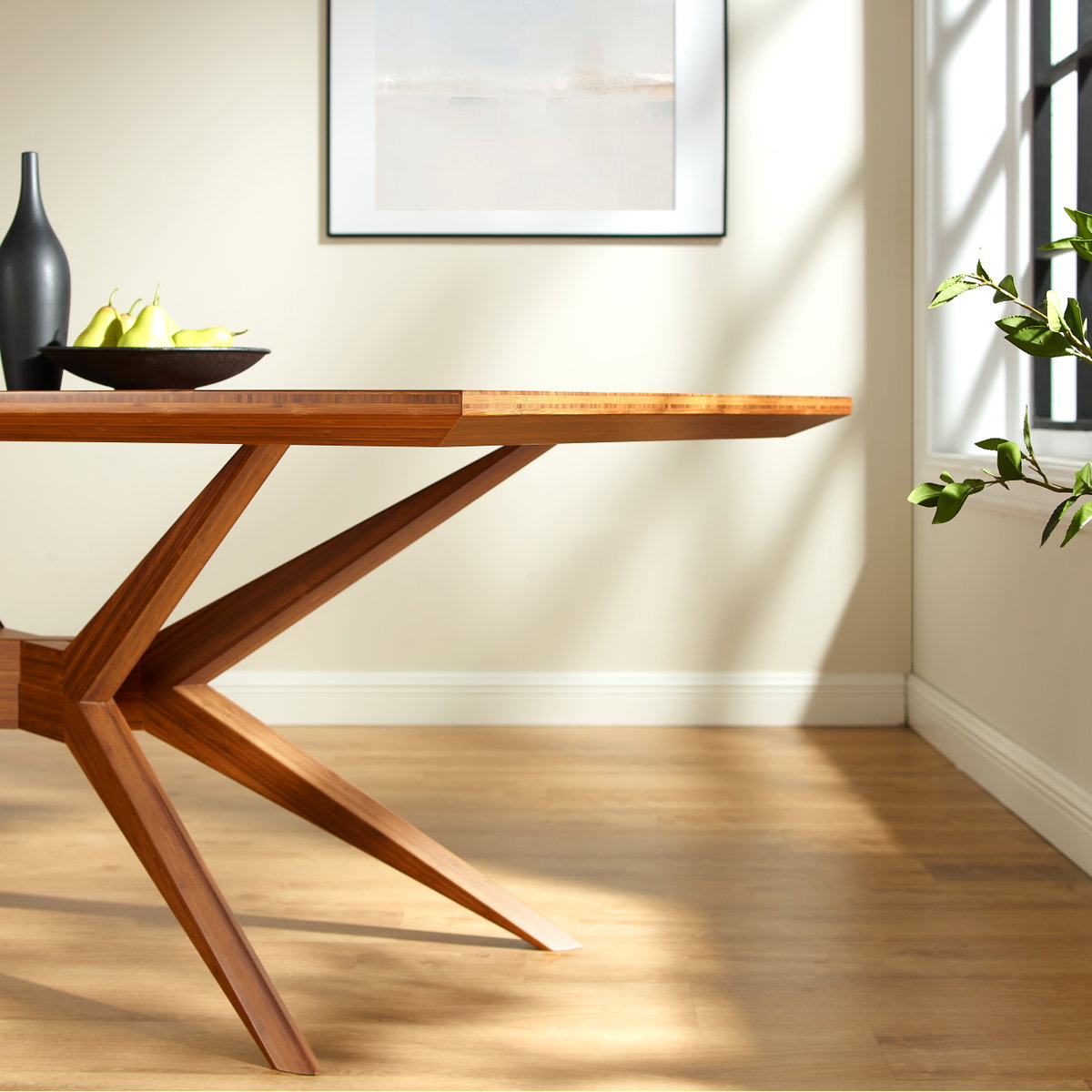 Sonoma Dining Table, Amber, by Greenington, 79.84" length x 40" width x 29.92" height View 5