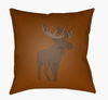 Moose Accent Pillow, Decorative Pillow by Surya, 18" length x 18" width thumbnail