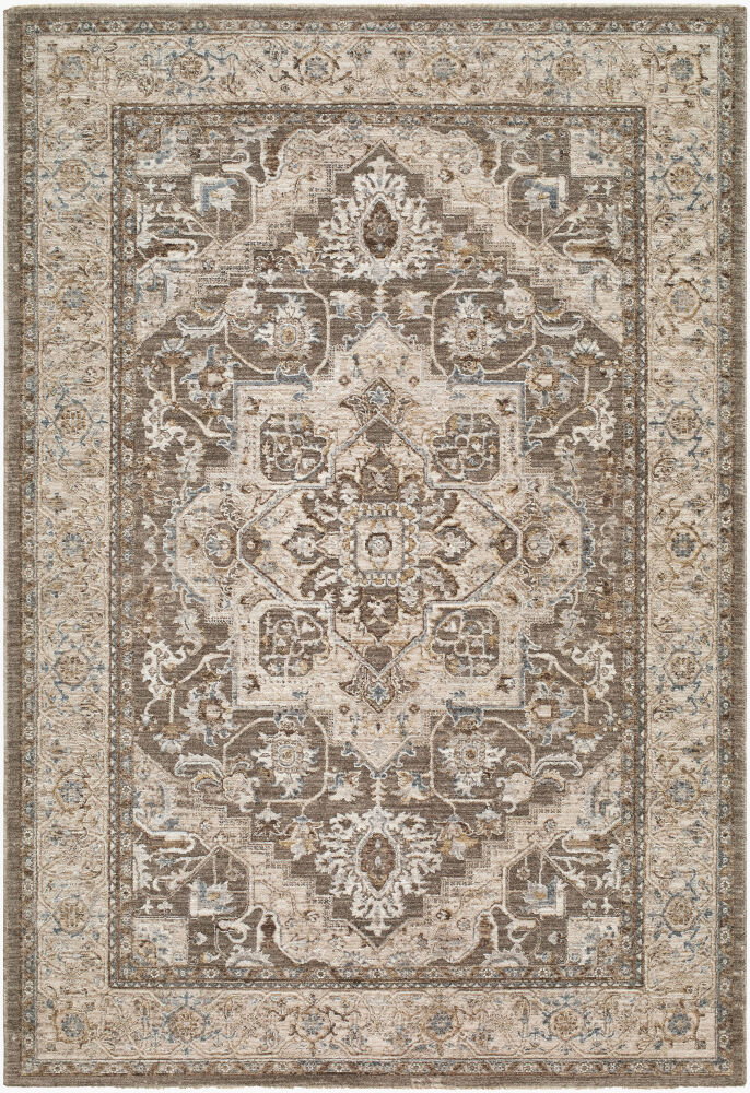 Arda Machine Woven Rug, by Surya, 7'4.58" length x 4'11.84" width