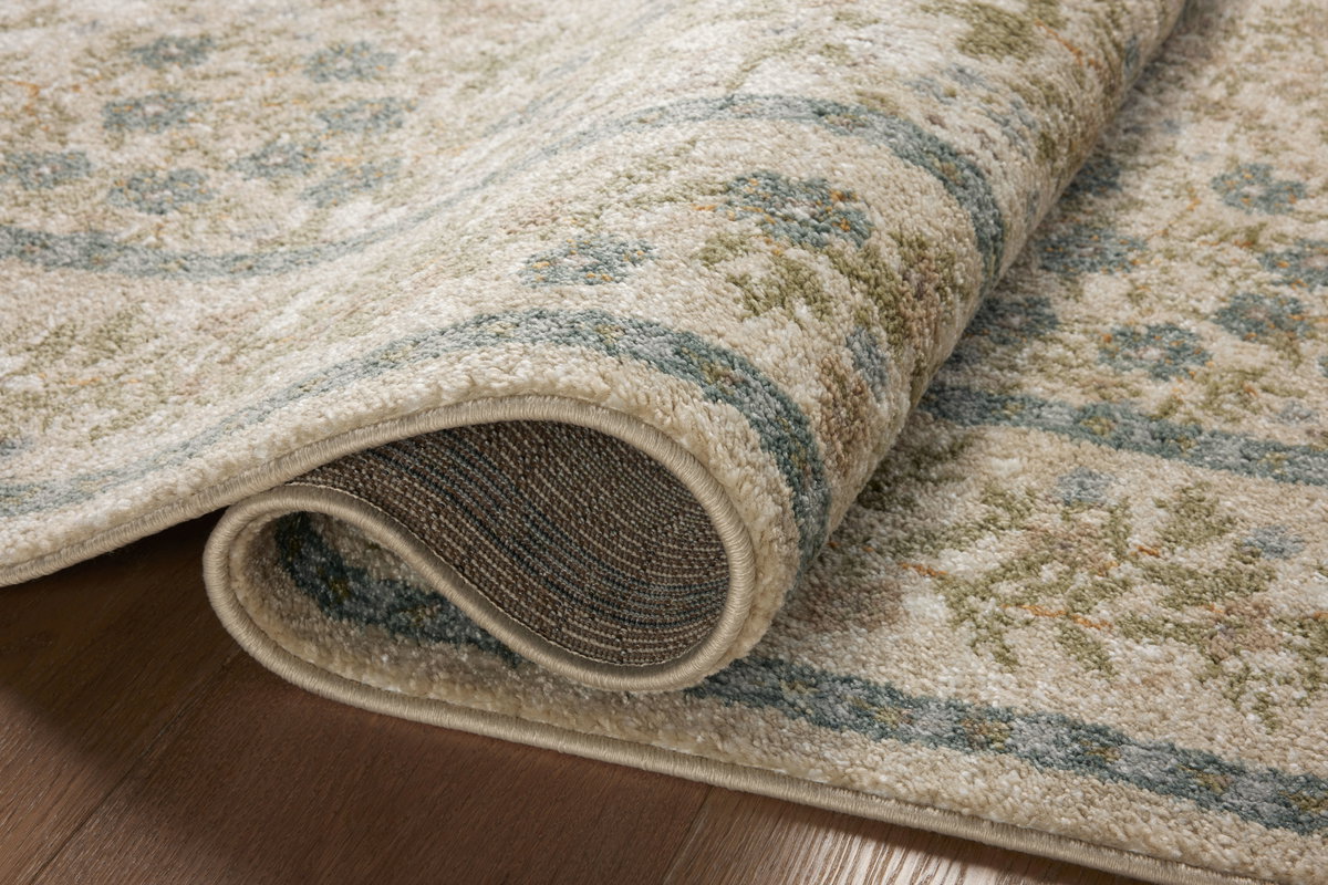 Rifle Paper Co. x Loloi Laurel Rug, 1'6" length x 1'6" width View 6