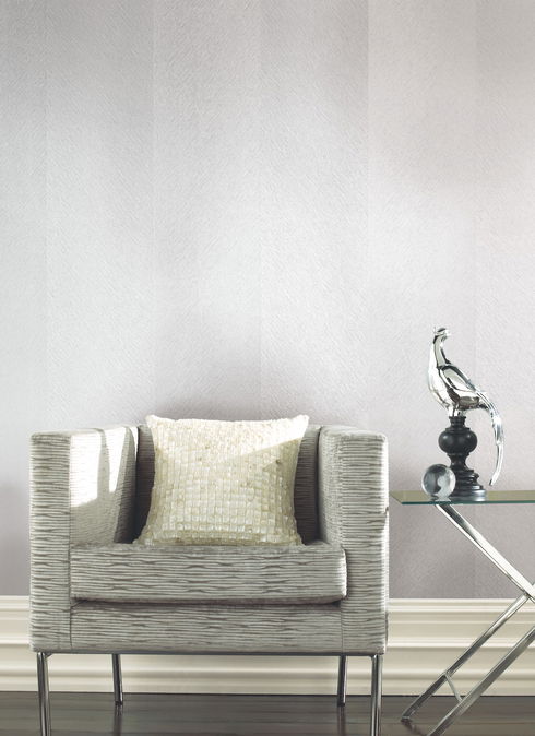 Etched Chevron White Wallpaper