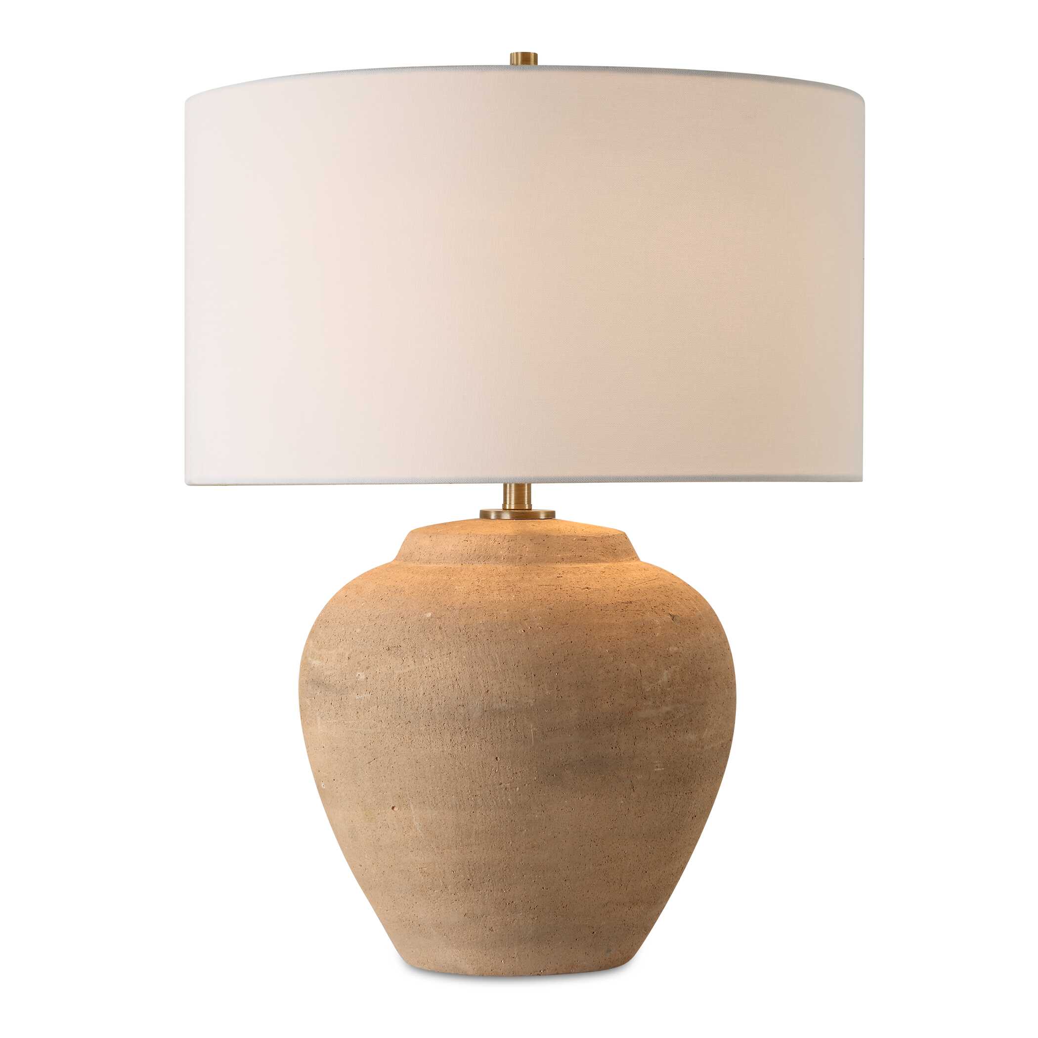 Treviso Terracotta Table Lamp, by Uttermost, 18" width x 24" height x 18" depth View 1