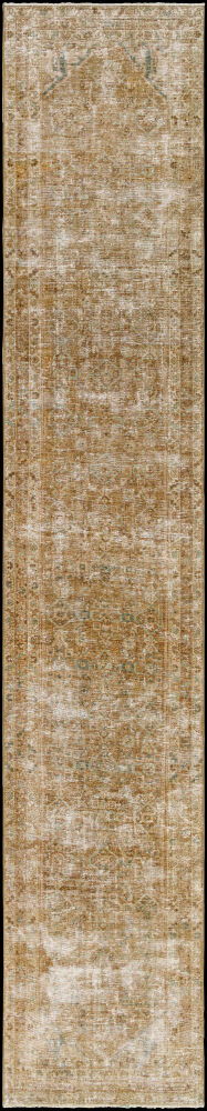 Antique One of a Kind Handmade Rug, by Surya, 14'4" length x 2'10" width