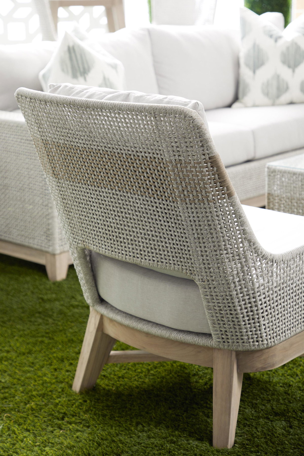 Tapestry Outdoor Club Chair, Accent Chair by Essentials for Living, 29" width x 33" height x 34" depth View 12