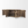 Terra Light Brown Wood Fluted Sideboard, Sideboards & Buffet by Mercana, 72" length x 19" width x 32" height thumbnail 10