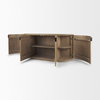 Terra Light Brown Wood Fluted Sideboard, Sideboards & Buffet by Mercana, 72" length x 19" width x 32" height thumbnail 10