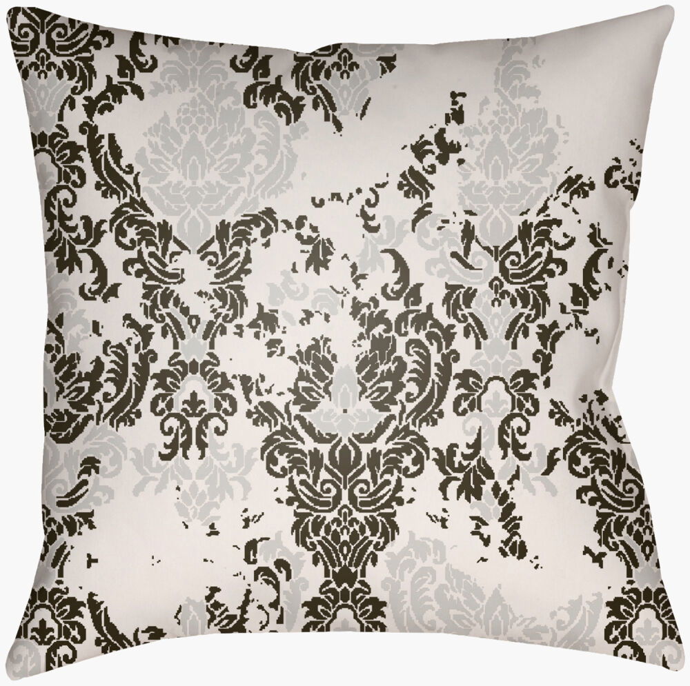 Moody Damask Accent Pillow, Decorative Pillow by Surya, 18" length x 18" width