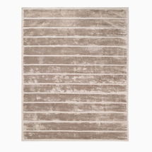Online Designer Bedroom Modern Bands Tencel Rug, Sable, 9'x12'