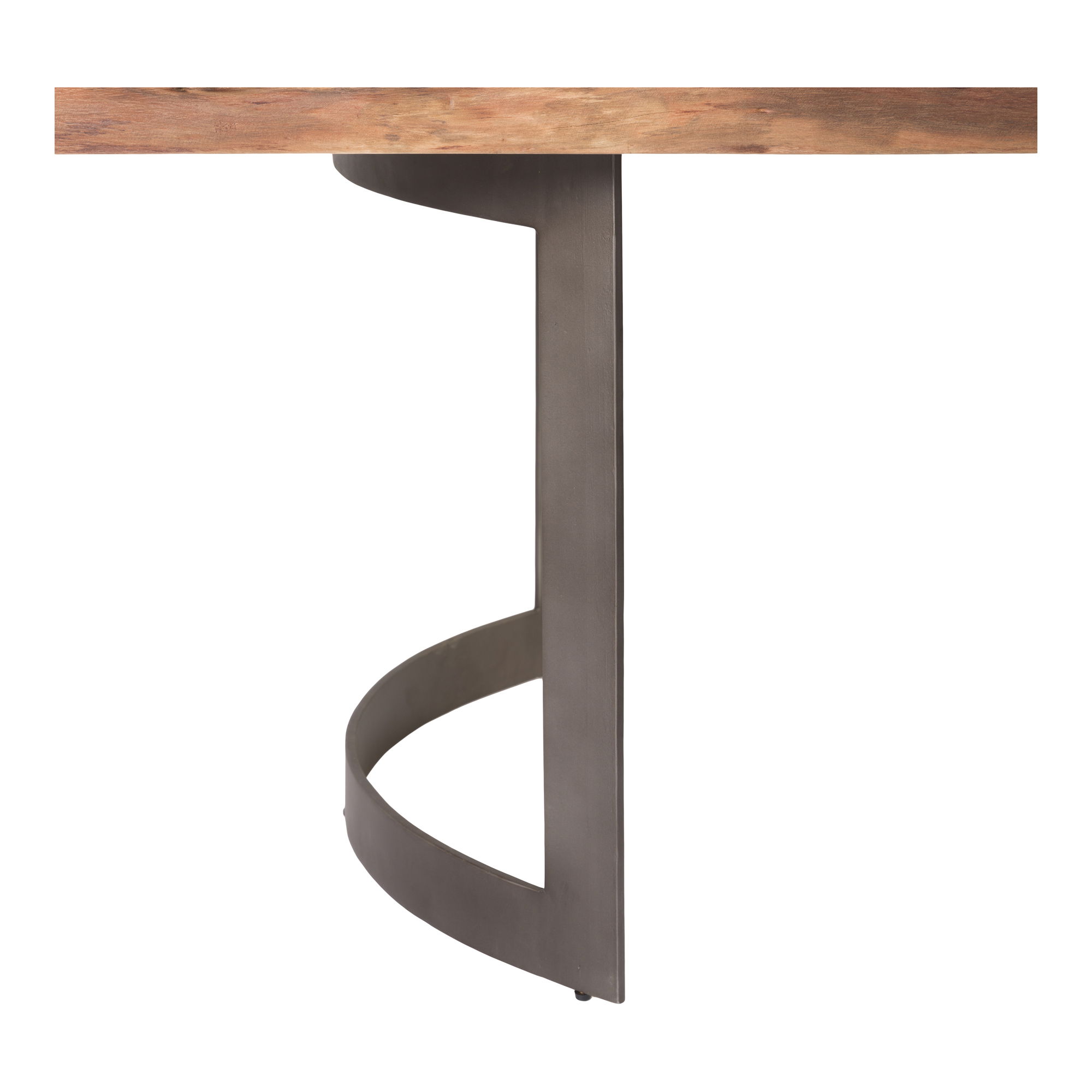 Bent Small Dining Table Brown, by Moe's Home, 98.5" width x 29.5" height x 40" depth View 4