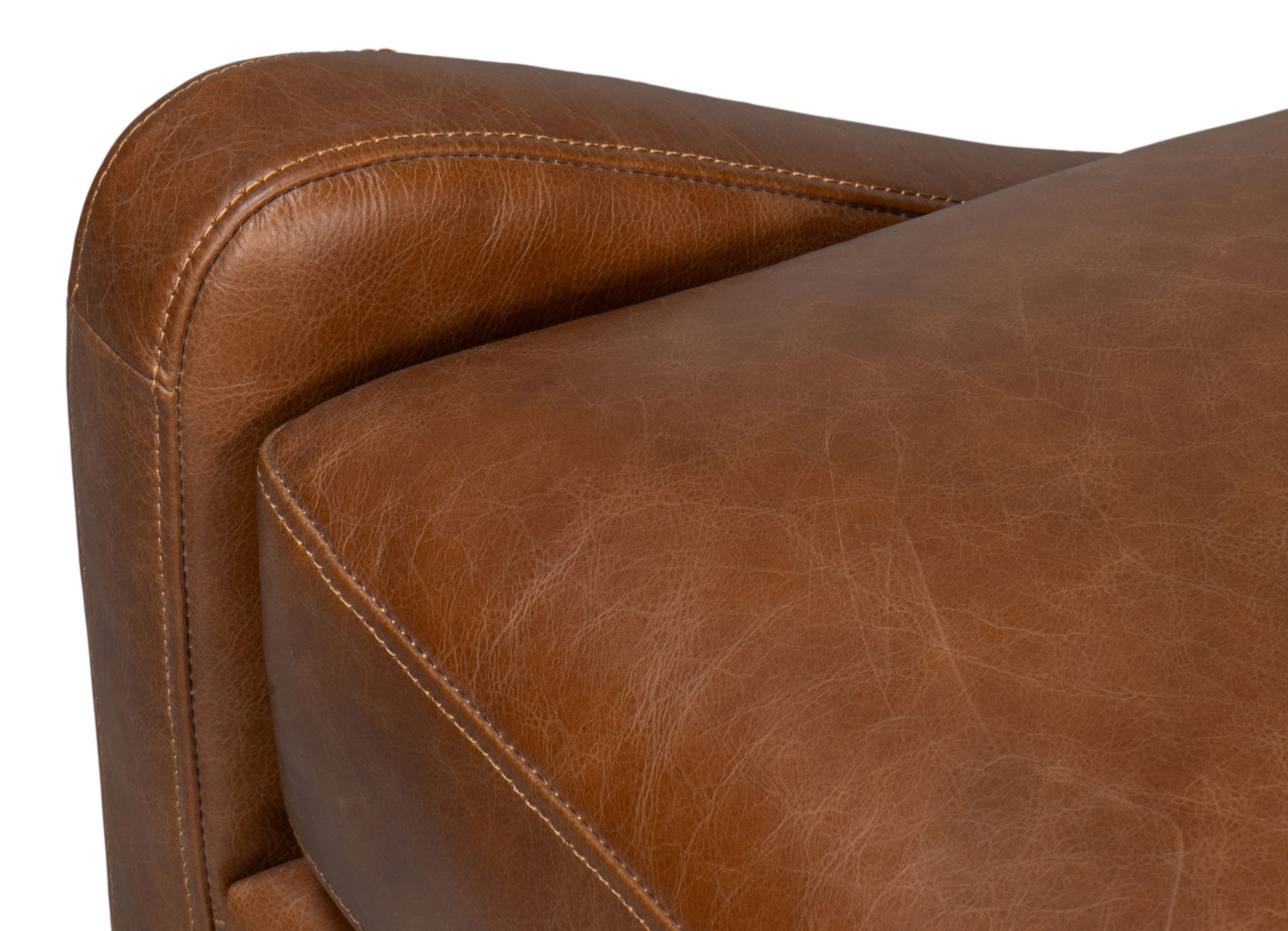 Brandy Accent Chair In Distilled Leather large image 
