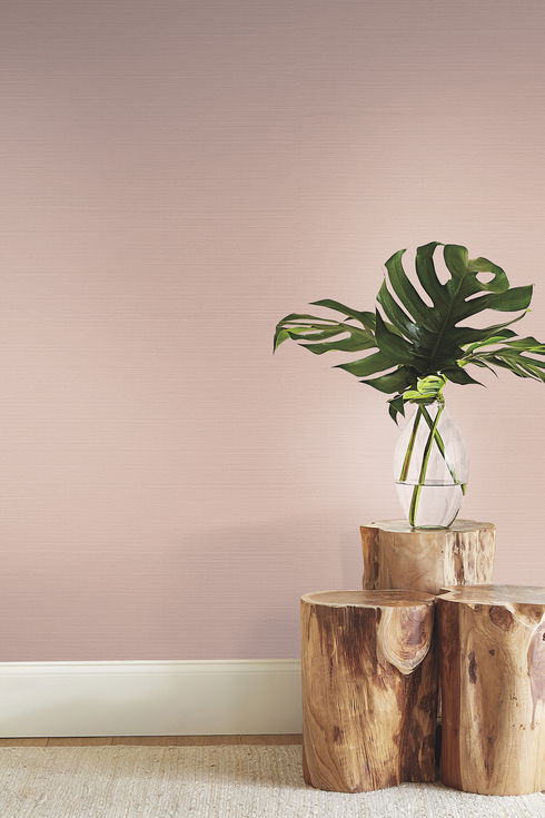 Makasa Sisal Blush Wallpaper