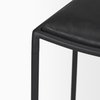 Taniel Backless 27.25in Seat Counter Stool | Black Leather with Metal, Counter & Bar Stool by Mercana, 18" length x 16" width x 27.75" height thumbnail 11
