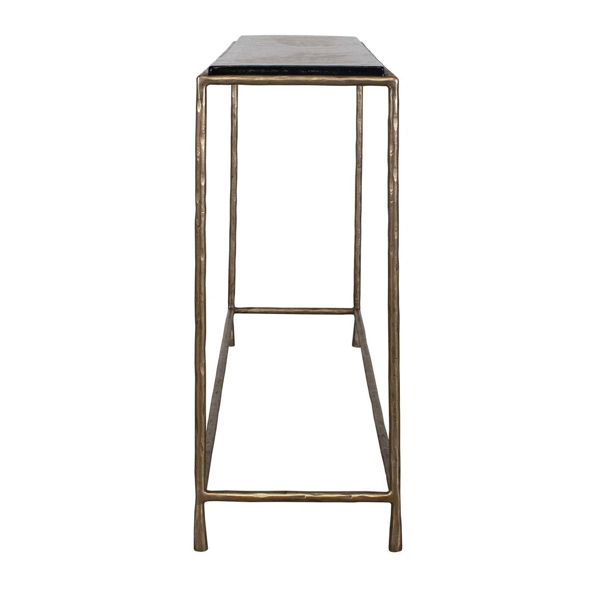 Ovard Minimalist Metal Console Table, Furniture by Uttermost, 43.25" width x 29.75" height x 11.6" depth View 4