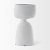 Rylee 11.6H White Ceramic Vase thumbnail 1