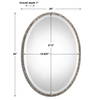 Annadel Oval Wall Mirror, by Uttermost, 20" width x 28" height x 1" depth thumbnail 3