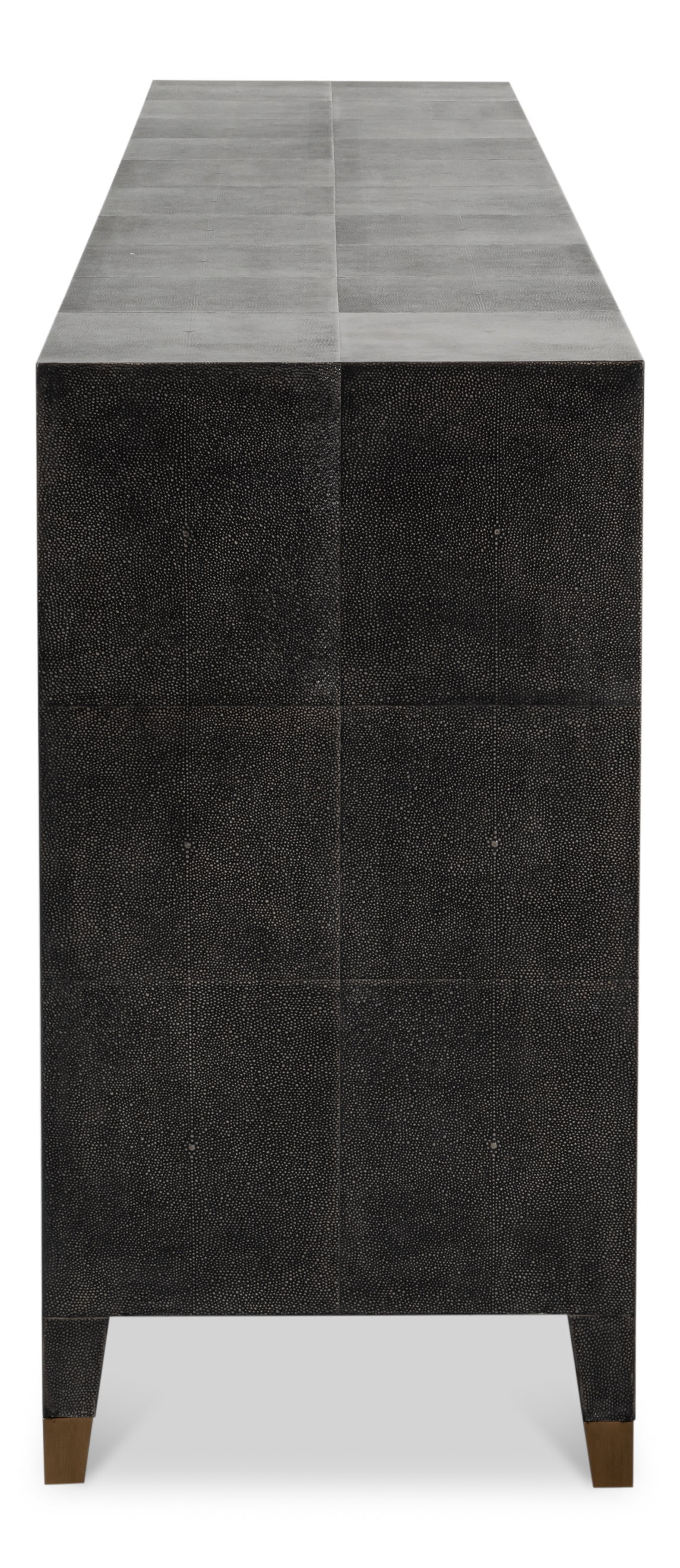 Desmond Sideboard Shagreen Antique Grey, by Sarreid, 1'6" length x 8'4" width x 2'10" height View 4