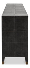 Desmond Sideboard Shagreen Antique Grey, by Sarreid, 1'6" length x 8'4" width x 2'10" height thumbnail 4