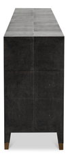 Desmond Sideboard,Shagreen,Antique Grey, Cabinets & Sideboard by Sarreid, 100" length x 18" width x 34" height thumbnail 4